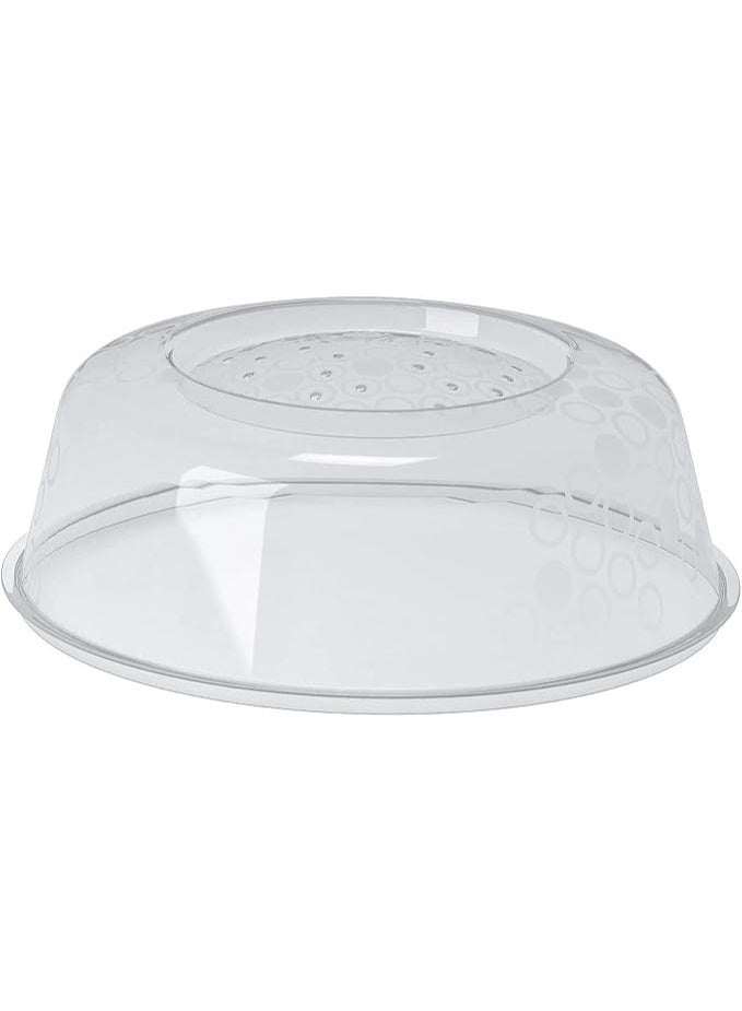 3 X Prickig Standard Quality Transparent Microwave Lid Plate Cover with Air Vents for Perfect Reheating - Image 1
